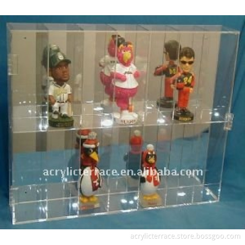 Acrylic Sports Figures Bobble Head Doll Display Case